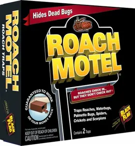 212 MAIN Roach Motel Trap (Pack of 12) - Child-Safe Roach Control Solution, Discreet Insect Trap for Hiding Pests