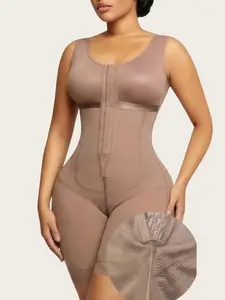 1 Count Women's Shapewear Bodysuit, Fajas, Solid Color Body Shaper Jumpsuit, Colombian Shapewear, Butt Lifting And Tummy Control Body Shaperwear, Fit, Adjustable Hooks, Compression Waist Shaper, Perfect For Going Out Or Working Out