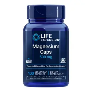 Life Extension Magnesium Caps 500 MG, 100 Vegetarian Capsules