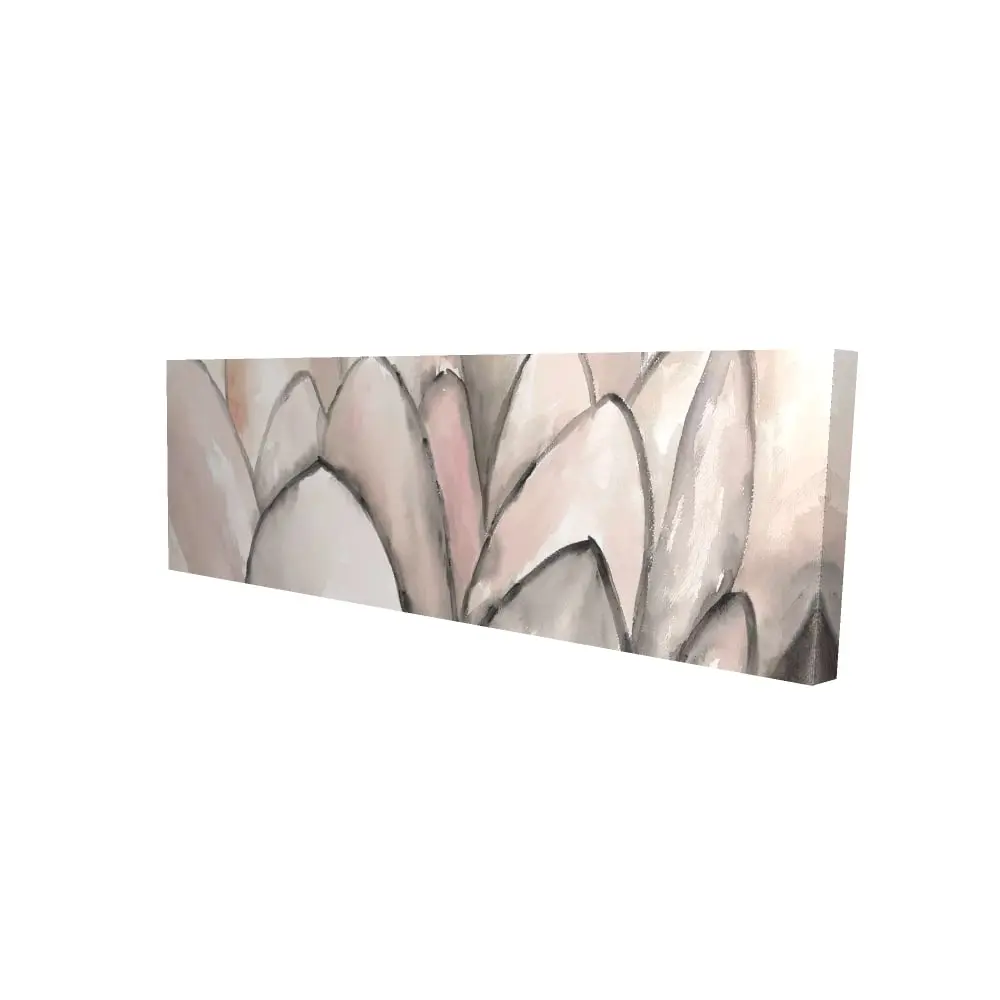 Begin Home Decor 2080-1648-FL334 16 x 48 in. Blush Pink Flower Canvas - Bedroom Wall Art Home Decor