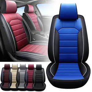 5-Sits Full Set Car Seat Covers,Universal Leather Car Seat Seat Protector Cover,40/60 Split Rear Bench Cover,Fit For Honda /Nissan /Toyota / Kia /Sorento /4Runner /Camry /Hyundai /Mazda/Tacoma/Altima /Sentra