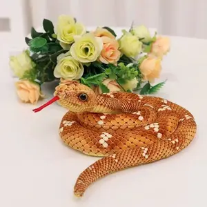 Ultra-Realistic Python Plush Toy, Prank Tool, Soft Snake-Shaped Pillow, Dark Theme Decorative Item, Perfect for Unique Gifts