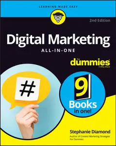 USED-Digital Marketing All-In-One for Dummies by Diamond, Stephanie (Paperback)