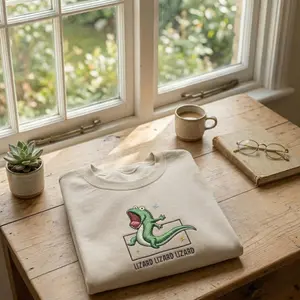 Embroidered Tom Lizard Meme Sweatshirt, Movie Hoppers Sweater, Lizard Funny Meme Lizard Gift, Family Vacation