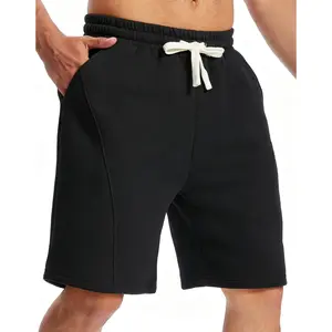 360GSM Heavyweight Men's Cotton Sweat Shorts Baggy Fleece Sweatpants Mens Lounge SweatShorts Workout with Pockets