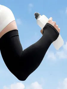 Sun Protection Breathable Ice Silk Arm Sleeves, UV Protection Unisex Summer Loose Fit, Cooling Sleeve Covers for Cycling & Outdoor Activities