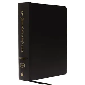 KJV, Journal the Word Bible, Hardcover, Black, Red Letter, Comfort Print: Reflect, Journal, or Create Art Next to Your Favorite Verses by Thomas Nelson [Hardback Book]