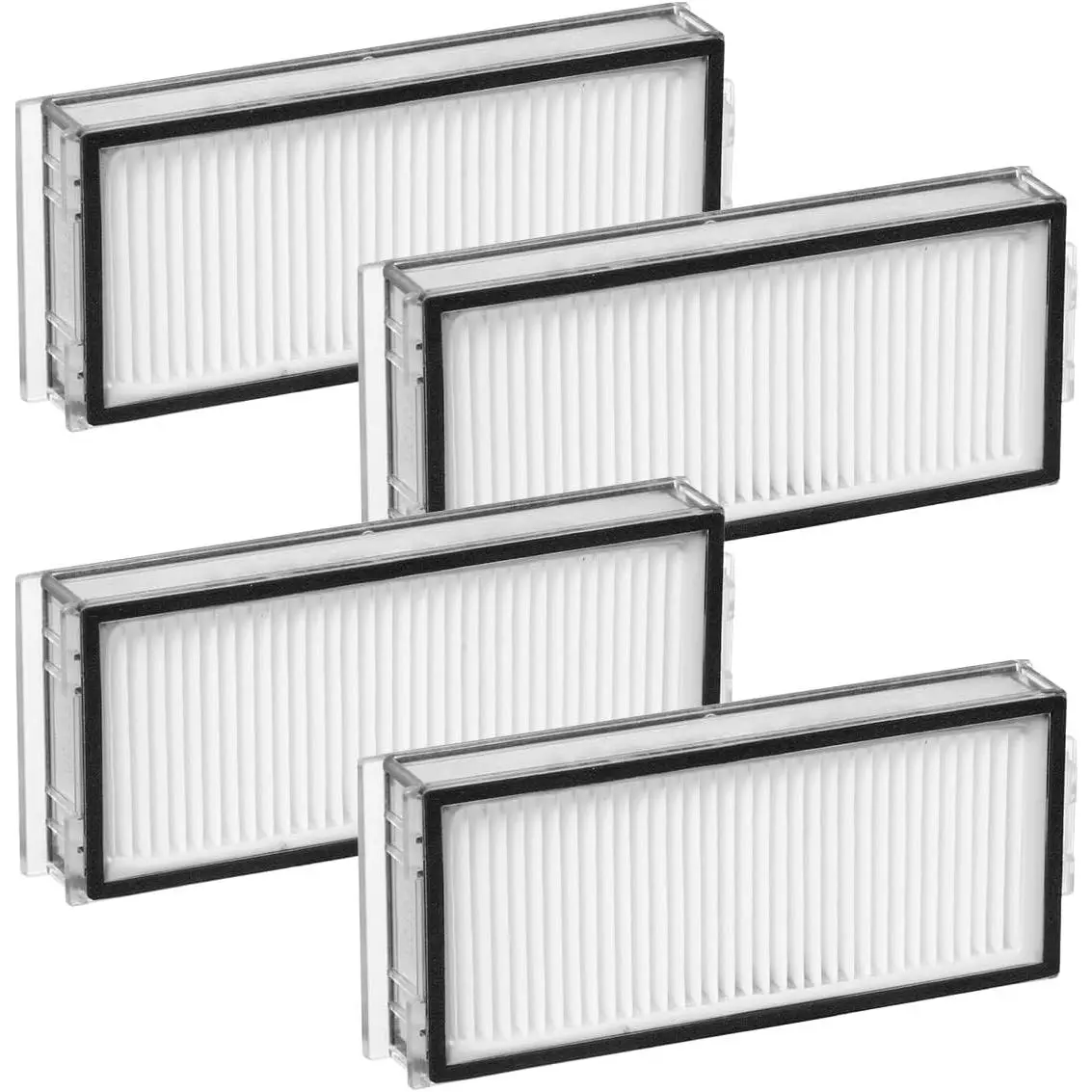 4Pack Washable Filter Replacement Parts Compatible with Roborock Q7 Max, Q7 Max+, Q7, Q7+, Q8 Max, Q8 Max+, Q5 Pro, Q5 Pro+, Q5 Max+, Q5 DuoRoller+ Robot Vacuum Cleaner Accessories