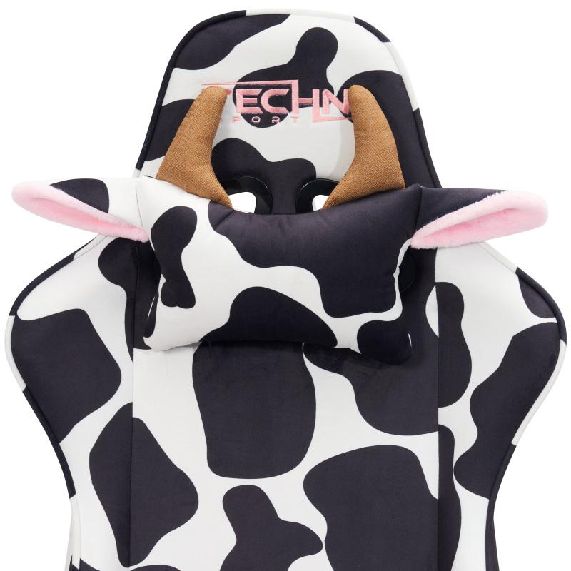 COW Print Gaming Chair, Comfortable Video Gaming Desk Chair, Office Chair COW Print Gaming Chair, Comfortable Video Gaming Desk Chair, Office Chair