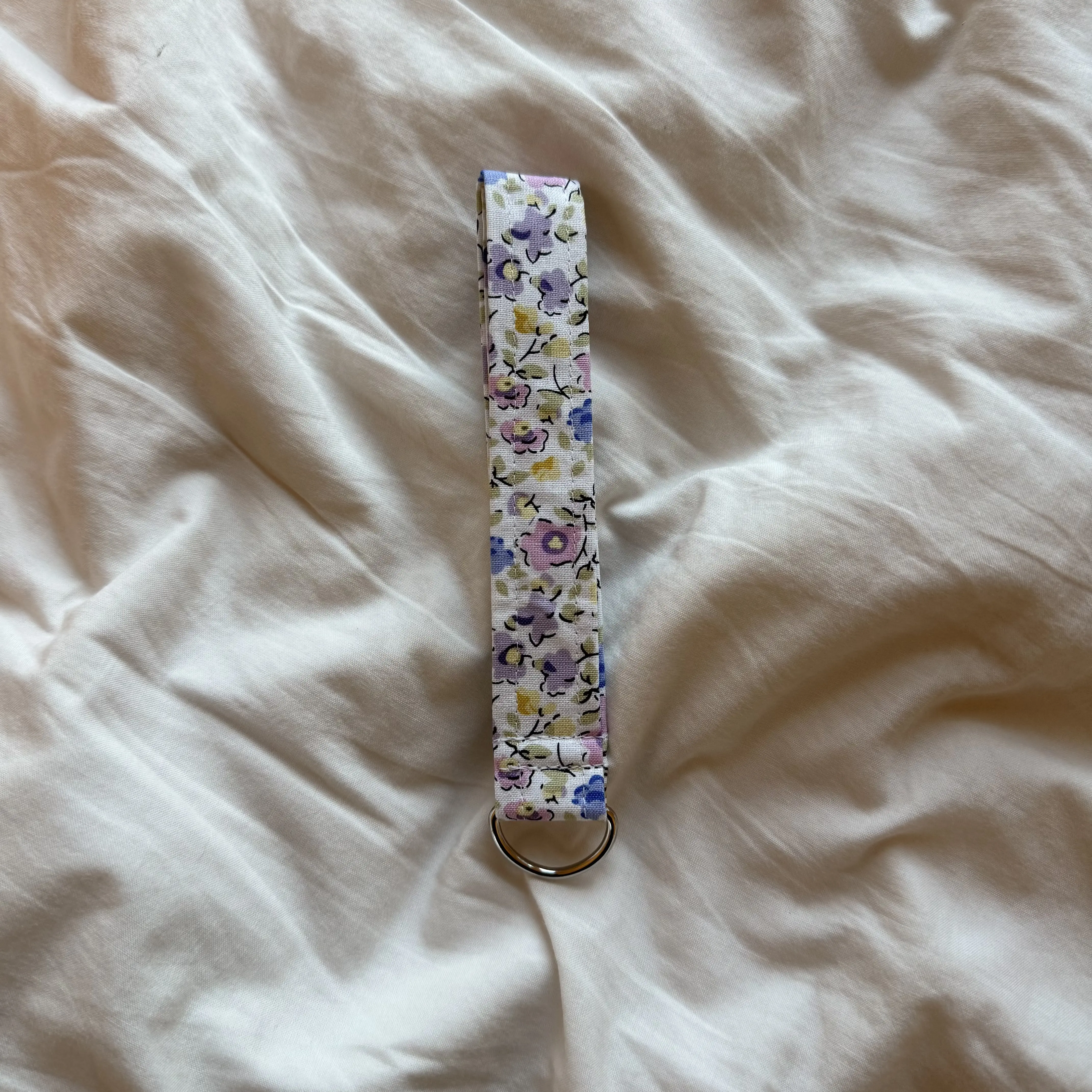 Purple Florals Handmade Fabric Keychain/Key Fob Wristlets | Cute Keychain | Fabric Keychain | Coquette Keychain | Bridal Party Gift | Stylish Key Fob