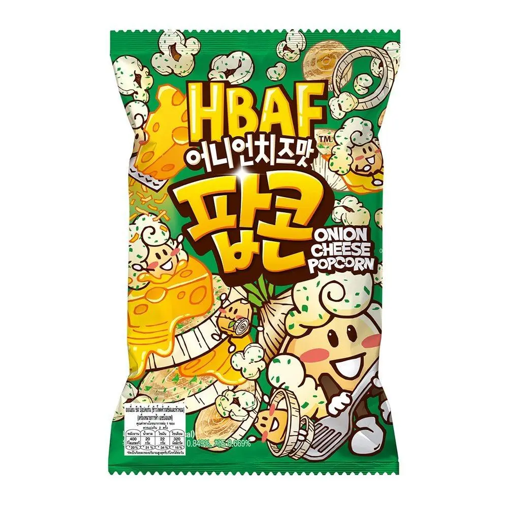 Global TastemakerHBAF Korea Import Onion Cheese Popcorn 2.82 oz 12 ct
