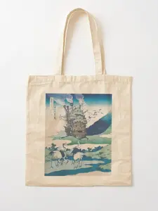 Sale up to 50%, Limited flash Deal, Howl's castle and japanese Cotton Tote Bag