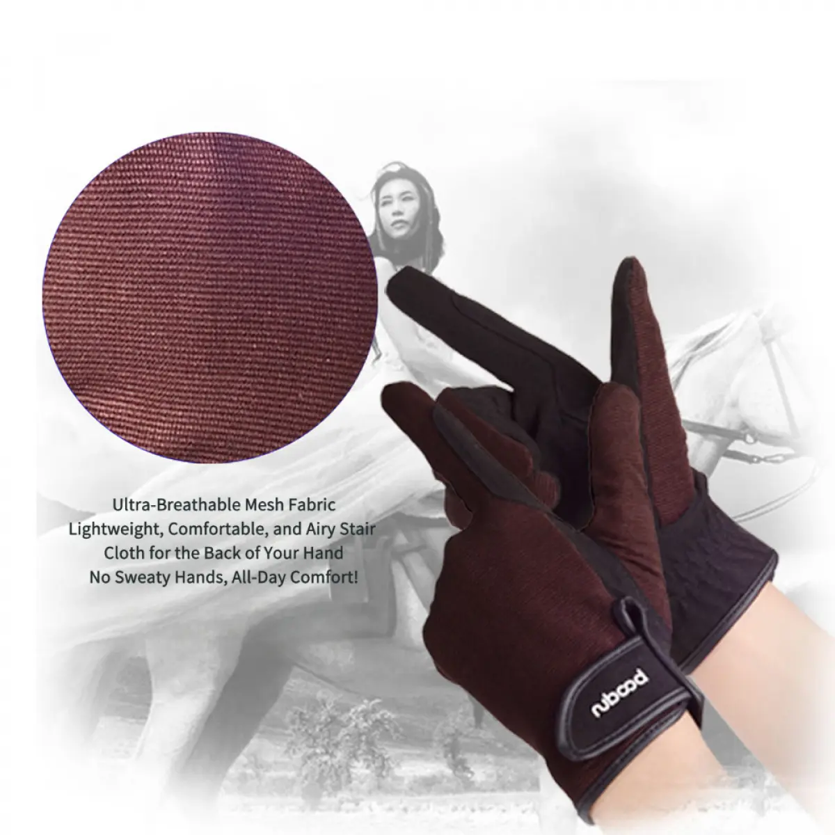 Professional horse racing equestrian gloves equipment, outdoor non-slip wear-resistant riding gloves for men and women "fashion" "design sense" "advanced"