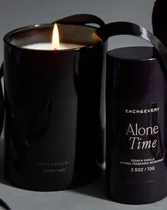 Alone Time (Cedar & Vanilla) Set (Candle + Deodorant)
