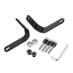 LEDISHUN Motorcycle Rearview Mirror Down Bracket Handlebar Kit Compatible with Honda Rebel CMX500 300 250 2017-2025 Carbon Steel Black
