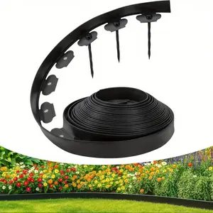 Garden Border Edging No Digging 15 30 Stakes Flexible Landscape Fence for Flower Beds Lawn Pathway Decorative Fencing