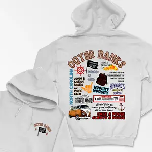 Outer Banks Memories Sweatshirt, Outer Banks Movie Vintage Shirt, OBX P4L 2 Sided T Shirt Sweatshirt Hoodie