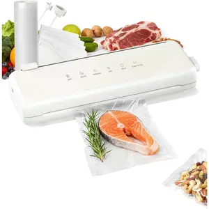 Vacuum Sealer Compact  Vacuum Sealer Machine Automatic Kitchen  Sealer Countertop Double Heat Seal Built-in  with 1 Roll & 20 Bags