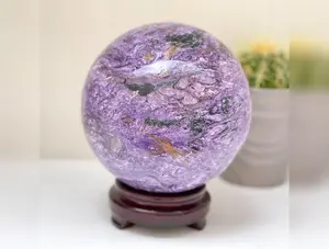 Charoite Stone Sphere