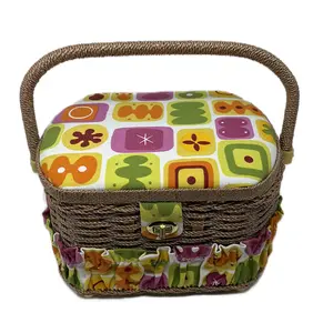 Sewing Basket with Accessories for Sewing and Sewing Projects