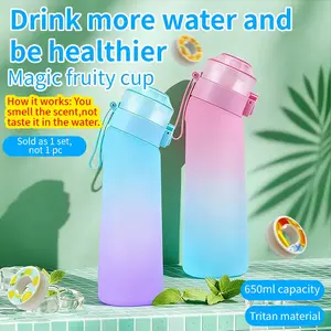 Air Up Personalized Fruit Flavor Water Bottle, Includes 3 Fruit Flavor Clips, Healthy Drinking for Young People and Students