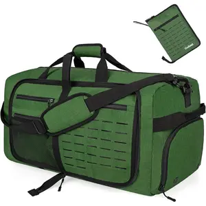 Foldable Travel Duffle Bag for Men Women,  with Shoe Compartment, 80L 120L Large Collapsible Luggage Bag, Lightweight Packable Duffel for Travel  Gym Airline Carry  Checked Bag