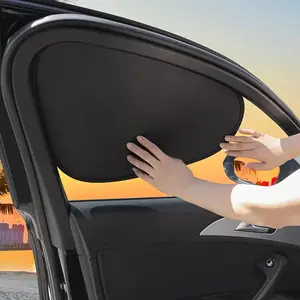 Car Door Window Sunshade, Car Window Shades, Easy Installation Car Door Window Glass Sunshade, Summer Sunshade Curtain for UV Protective, Sturdy Sun Shade, Car Accessory