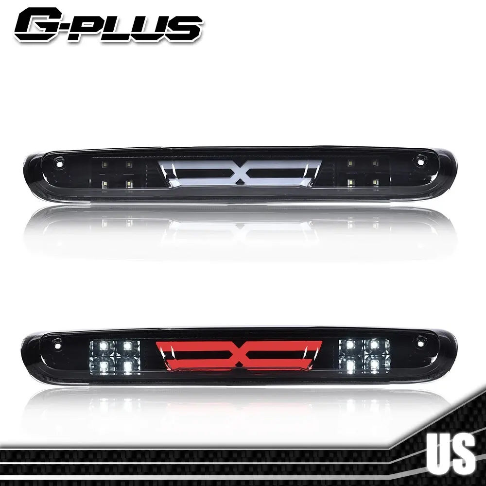 G-PLUS Third Brake Light Fit For 07-13 Chevy Silverado/GMC Sierra 1500 2500 3500 Clear LED 3RD Third Brake Light Third Brake Light