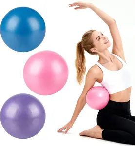 3 PCS 9-in Small Exercise Balls - Pilates Yoga Balls for Core Strength, Home Gym Stability, with Inflation Straw