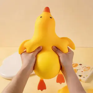 Duck Squishy, Jumbo Pinch Toys for Kids, Cute Butter Stress Balls, Slow Rebound Ultra-Soft, Reusable Fidget Pinch Toys for Kid Boys Girls Teens Adult Women Men Kindergarten Birthday, Party