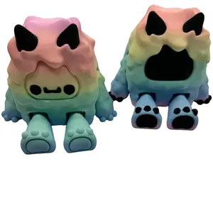 Medium   Yeti and Yeti Baby  Articulated 3D Printed Figure - Original Design, Durable and Playful