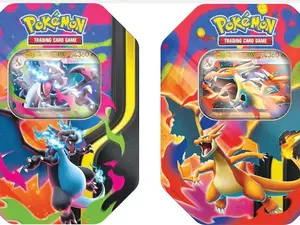 P - 1 (ONE) - Single Mega Charizard Tin (Mega Charizard X or Y)