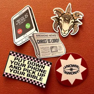 JESUS IS COMING Christian Sticker Pack - Vinyl Sticker Pack - LVNGWRD
