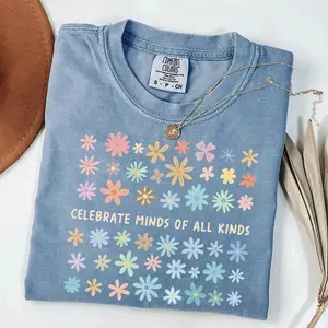 Comfort Colors Celebrate Minds of All Kinds Shirt – SPED Teacher & Neurodiversity Back to School Tee - TrendWear USA