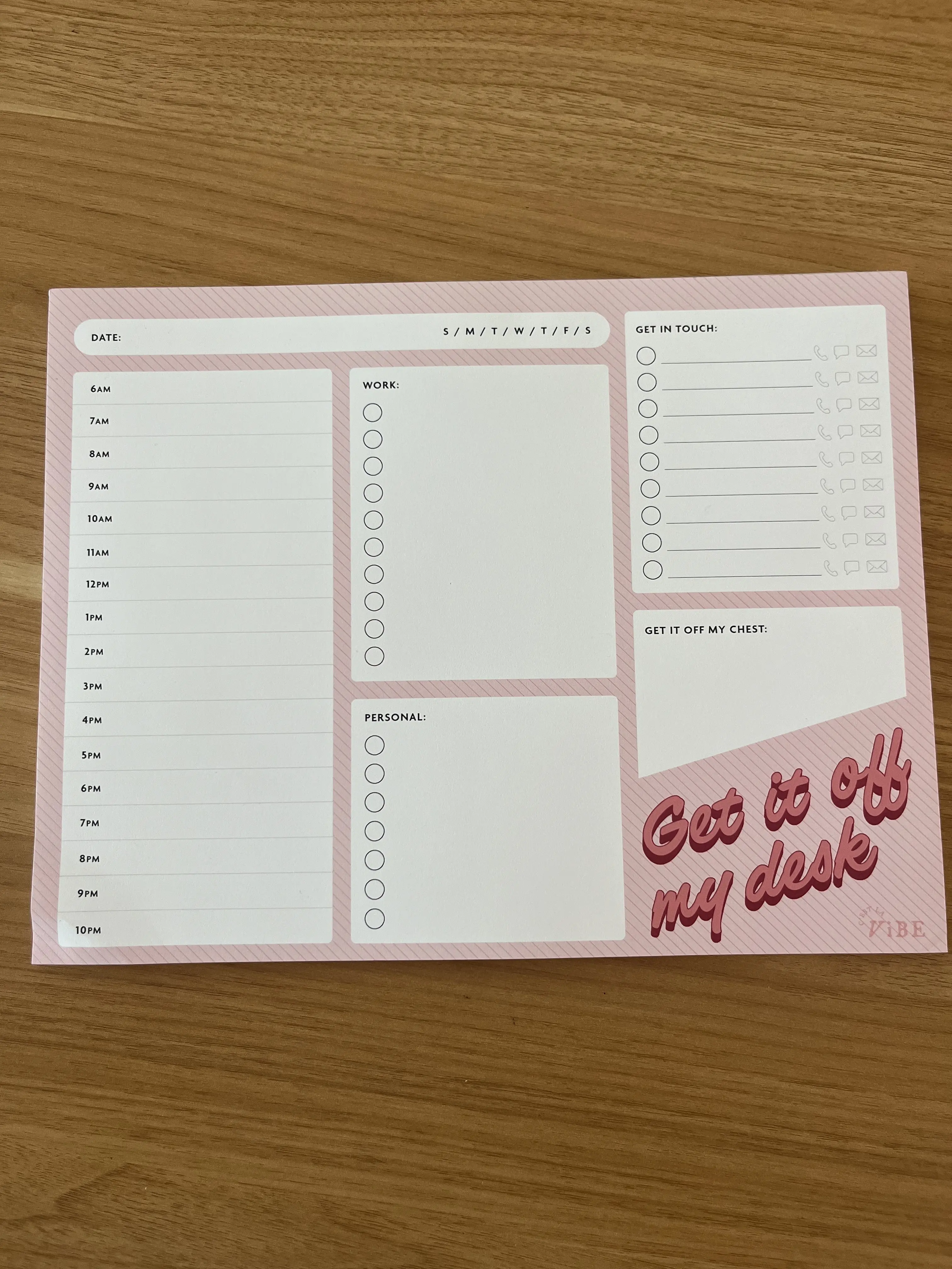 GET IT OFF MY DESK PAD - Planner Pad, Undated Pad, Stationery, Corporate Desk Pad adult paperback