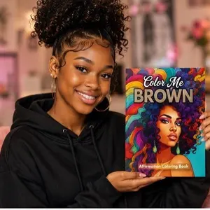 Color Me Brown: Affrimation Coloring Book