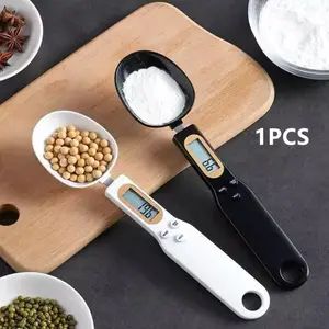 Mini Digital Spoon Scale for Food & Coffee Measuring Spoon in Pink White and Black Lightweight Compact Design with Digital LCD Display