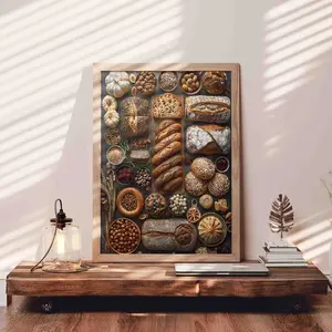 Artisan Bread and Pastry 1000 Pieces Jigsaw Puzzle, Cozy Kitchen Art for Adults, Relaxing Brain Challenge and Family Game, Perfect Gift and Wall Decor, Size 27.5x20inch(70x50cm)