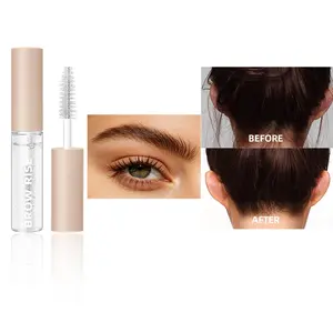 2-in-1 Clear Eyebrow Setting Gel & Flyaway Hair Tamer, Waterproof Long-Lasting Brow Glue, Transparent Eyebrow Styling Gel for Natural Brows, Portable Mini Hair Finishing Stick