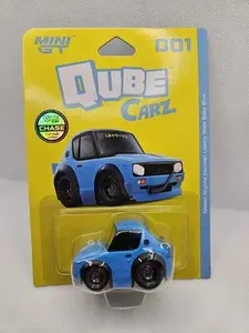 Mini GT Qube Carz 001 Nissan Skyline Kenmeri Liberty Walk Baby Blue CHASE Diecast Model Car