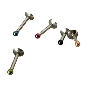 1pc Tiny 2mm Titanium Micro Ball Labret Monroe Stud Internally Threaded 16g