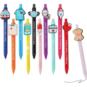Nurse Pens Gifts,12-PC Creative  Pens for  with Funny Sayings Student Essentials Cna Accessories for Work (Nurse Pens, 12)