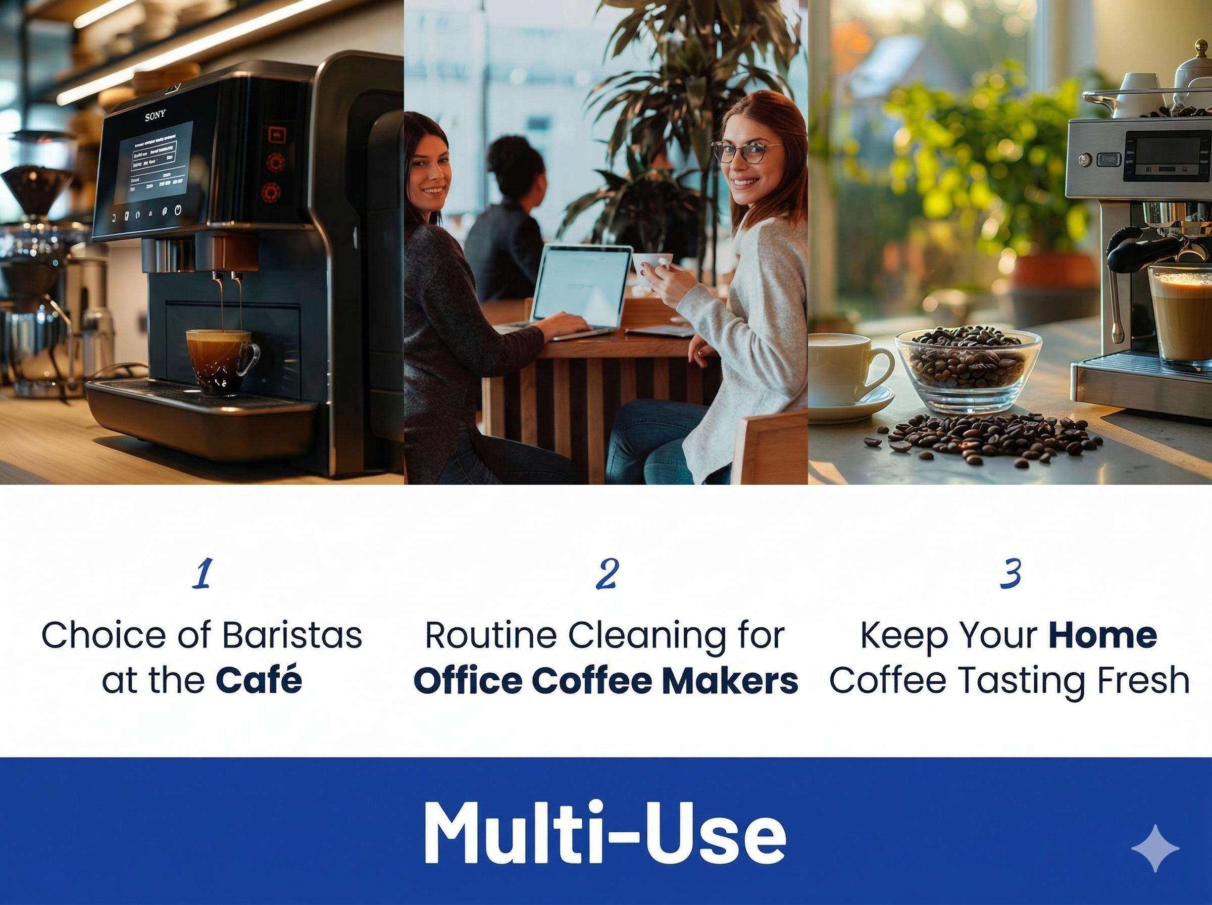 24 Pack Coffee Maker Cleaner Tablets, Universal Descaling Tablets for Keurig, Nespresso, Delonghi, All Coffee Machines, 1 Year Supply