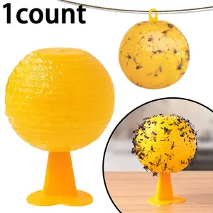 Bug Catcher Balls Set, Heart Base & Back Adhesive, Indoor Outdoor Fly Trap, Pest Control, Efficient Insect Traps for Kitchen Living Room Office Home Apartment