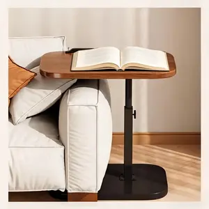 Height-adjustable desk featuring a 360° swivel tabletop, sturdy legs and a stable surface — this space-saving compact desk is ideal for home offices, gaming, living rooms and bedside use. It can support the weight of laptops, books and snacks,