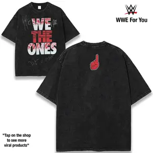 Roman Reigns We The Ones ️ Roman Reigns Tribal Chief Bloodline WWE Graphic T Shirt Family Loyalty Undisputed Champion Wrestling Fan Tee Signature Style Vintage Washed 230gsm Heavyweight Cotton Streetwear – Acknowledge Him & Join Now