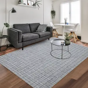 Modern Plaid Printed Carpet Washable Area Rug Low Pile Non-slip Carpet Foldable Indoor Carpet Home Decorative Carpet For Hallway Living Room Bedroom