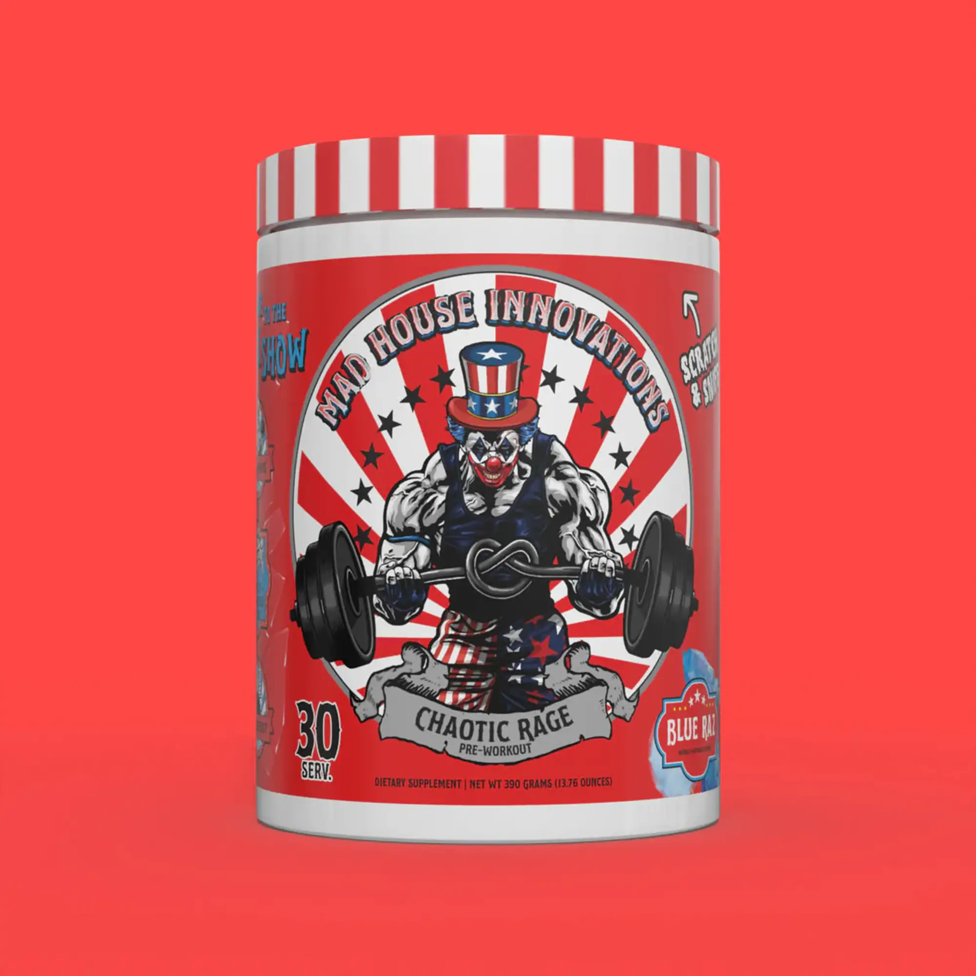 Mad House Innovations Chaotic Rage - High Stim Pre-Workout (30 Servings)