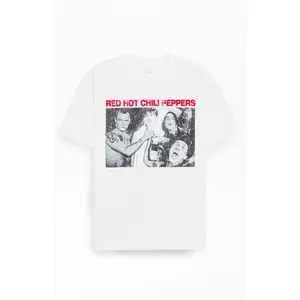 PacSun Men's Red Hot Chili Peppers Candid Photo T-Shirt - Multicolor