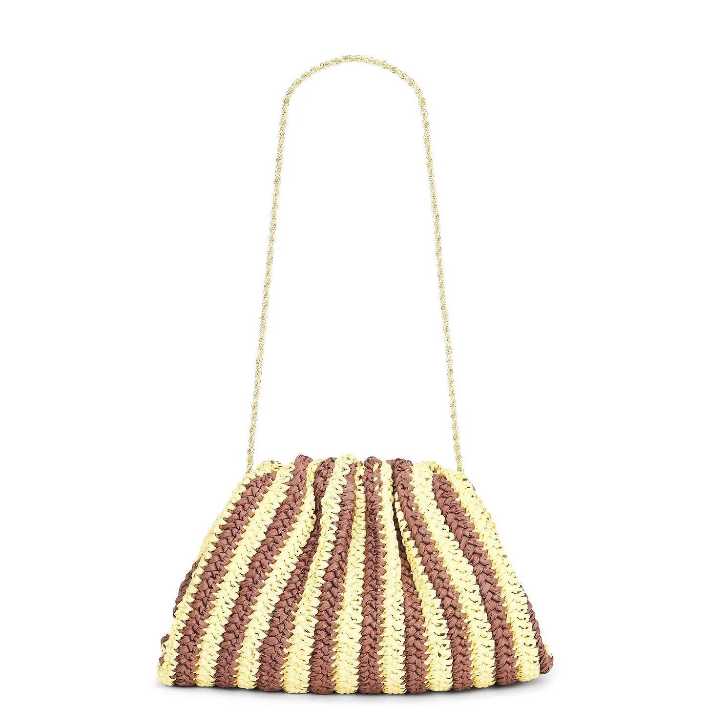 Loeffler Randall Bailey Clutch in Brown & Butter